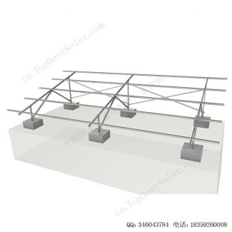 太阳能地面安装系统碳钢支架W型-11
