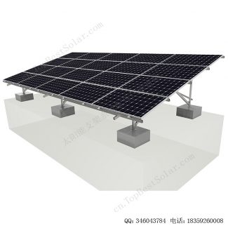太阳能地面安装系统碳钢支架W型-7