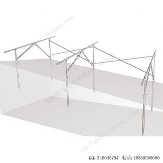太阳能斜坡地面安装系统碳钢支架W型-10