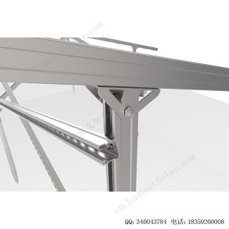 太阳能斜坡地面安装系统碳钢支架W型-14