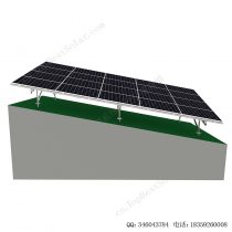太阳能斜坡地面安装系统碳钢支架W型-2
