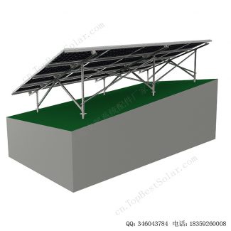 太阳能斜坡地面安装系统碳钢支架W型-3