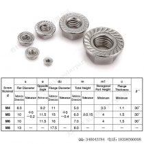 太阳能光伏安装配件法兰螺母M8-F-N208-12