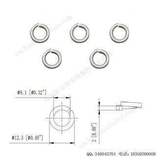 太阳能光伏安装配件弹片-F-W108-2