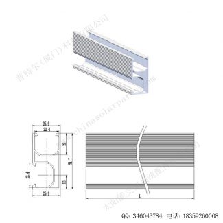 太阳能光伏安装配件导轨R1-L-12
