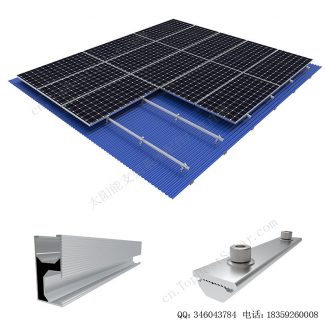 太阳能屋顶支架安装系统-L脚+双头螺杆(尖头)-SPC-RF-CK08-FA-H020-3