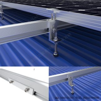 太阳能屋顶支架安装系统-L脚+双头螺杆(尖头)-SPC-RF-CK08-FA-H020-5