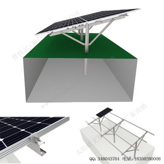太阳能打桩地面安装系统碳钢支架-2