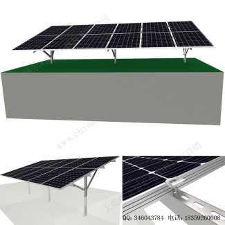 太阳能打桩地面安装系统碳钢支架-3