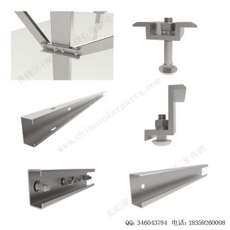 太阳能打桩地面安装系统碳钢支架-7