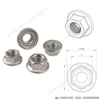 太阳能光伏安装配件法兰螺母M10-F-N210-2