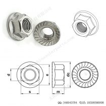 太阳能光伏安装配件法兰螺母M12-F-N212-2