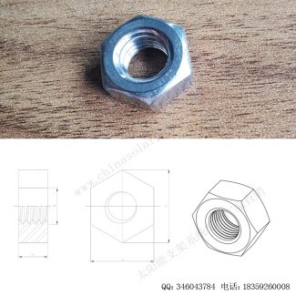 太阳能光伏安装配件六角螺母M8-F-N110-2
