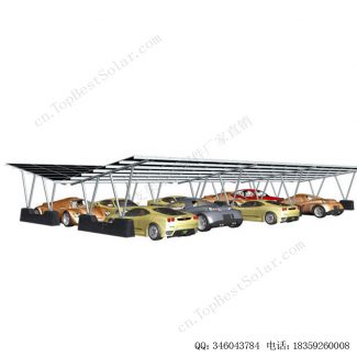 太阳能光伏车棚安装系统-9