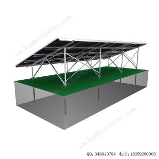 太阳能地面安装系统铝合金支架-W型-12