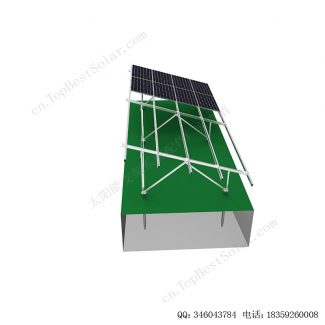 太阳能地面安装系统铝合金支架-斜坡-10