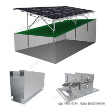 太阳能地面安装系统铝合金支架-斜坡-5