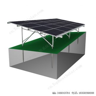 太阳能地面安装系统铝合金支架-斜坡-6