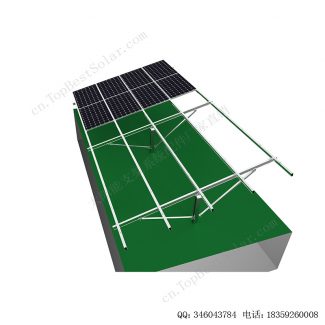 太阳能地面安装系统铝合金支架-单立柱打桩-11