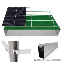 太阳能地面安装系统铝合金支架-单立柱打桩-3