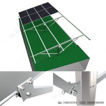 太阳能地面安装系统铝合金支架-单立柱打桩-5