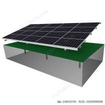 太阳能地面安装系统铝合金支架-单立柱打桩-6