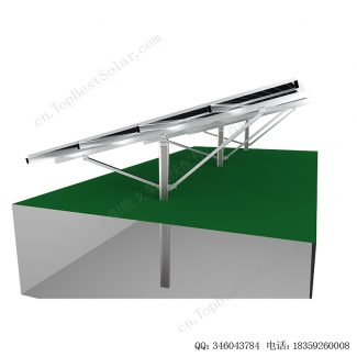 太阳能地面安装系统铝合金支架-单立柱打桩-8
