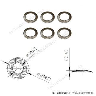 太阳能安装配件锯齿状螺纹垫圈-11