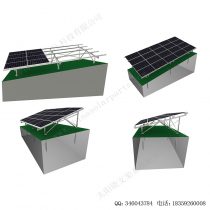 太阳能地面安装系统碳钢支架W型斜坡-2