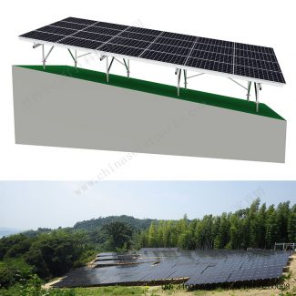 太阳能电池板安装系统斜坡地面安装-SPC-GA-4H-W-EW-SN-1