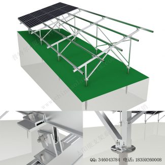 太阳能电池板安装系统斜坡地面安装-SPC-GA-4H-W-EW-SN-4