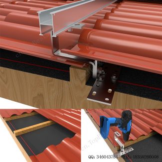 太阳能琉璃瓦屋顶安装系统–底部安装挂钩-SPC-IK-09-4