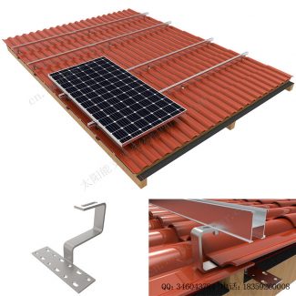 太阳能琉璃瓦屋顶安装系统–底部安装挂钩-SPC-IK-07-5