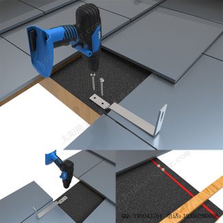 太阳能平瓦屋顶安装系统–底部安装挂钩-SPC-IK-12-3