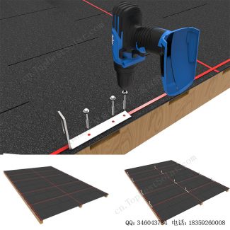 太阳能沥青瓦屋顶安装系统–侧安装挂钩-SPC-IK-14-3