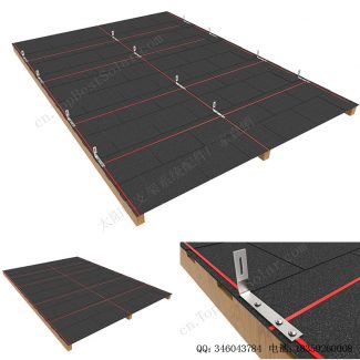 太阳能沥青瓦屋顶安装系统-侧安装-SPC-RF-IK14-DR-2