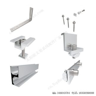 太阳能沥青瓦屋顶安装系统-侧安装-SPC-RF-IK14-DR-6