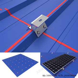 太阳能梯形金属屋顶免导轨铝夹具-SPC-CK-05-6