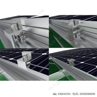 太阳能单立柱光伏电池板安装系统-SPC-HA-4H-PCW-7