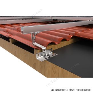 太阳能琉璃瓦屋顶安装挂钩–双重调节-SPC-RF-IK15-7