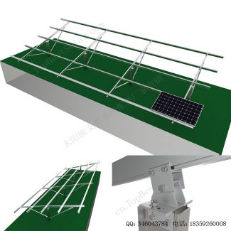 单立柱式地面太阳能安装支架-SPC-JA-4H-PCW-4