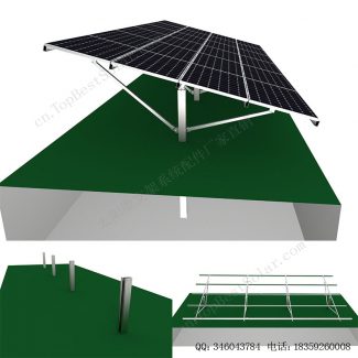单立柱式地面太阳能安装支架-SPC-JA-4H-PCW-6