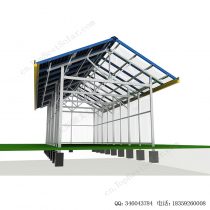 太阳能光伏BIPV屋顶农棚安装系统-14