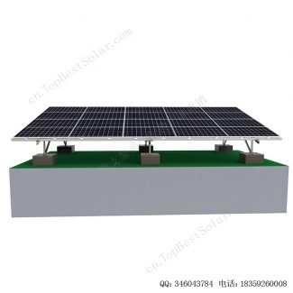 太阳能电池板地面安装结构-混凝土基础-SPC-CC-4H-W-1