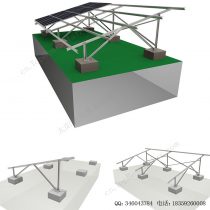 太阳能电池板地面安装结构-混凝土基础-SPC-CC-4H-W-5