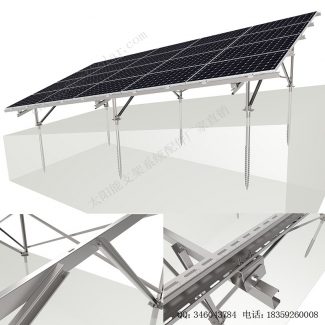 太阳能斜坡地面支架安装系统-SPC-GC-4H-W-EW-22