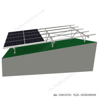 太阳能斜坡地面支架安装系统-SPC-GC-4H-W-EW-9