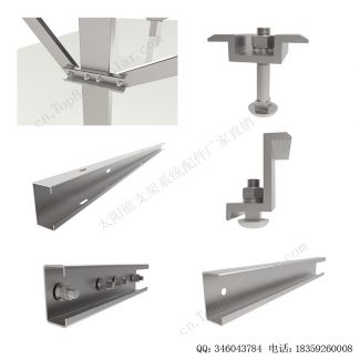 太阳能打桩地面安装支架-SPC-C-2V-PW-15