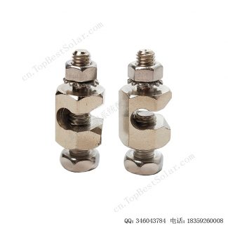 太阳能铜接地块安装