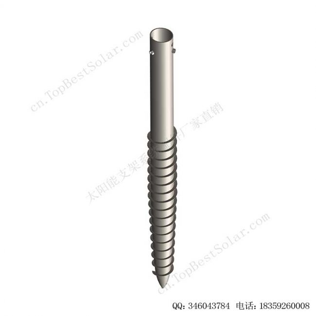 可调法兰盘地桩